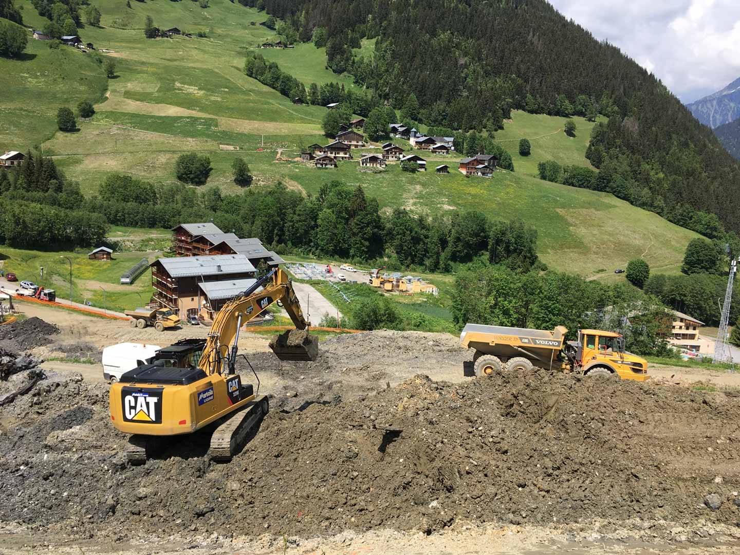 travaux réalisés par une entreprise de terrassement